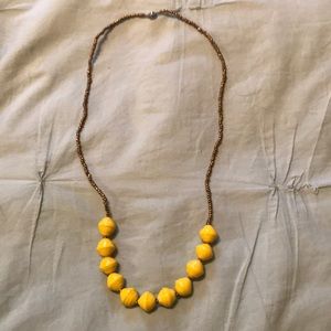 Gold and yellow necklace